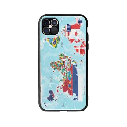 Coque Pour iPhone 12 Pro Carte du Monde - Coque Wiqeo 10€-15€, Estelle Adam, Illustration, iPhone 12 Pro Wiqeo, Déstockeur de Coques Pour iPhone