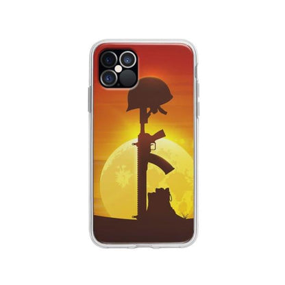 Coque Pour iPhone 12 Pro Casque et Fusil - Coque Wiqeo 10€-15€, Estelle Adam, Illustration, iPhone 12 Pro Wiqeo, Déstockeur de Coques Pour iPhone