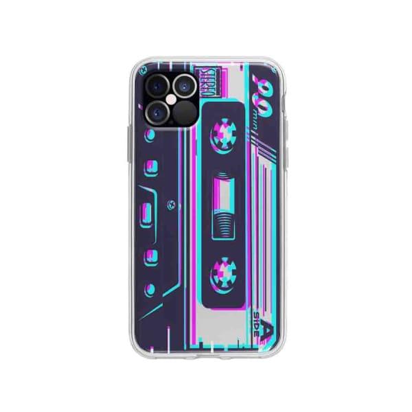 Coque Pour iPhone 12 Pro Cassette Glitché - Coque Wiqeo 10€-15€, Estelle Adam, Illustration, iPhone 12 Pro Wiqeo, Déstockeur de Coques Pour iPhone