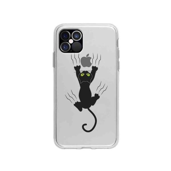 Coque Pour iPhone 12 Pro Chat Griffant - Coque Wiqeo 10€-15€, Géraud Fournier, Illustration, iPhone 12 Pro, Mignon Wiqeo, Déstockeur de Coques Pour iPhone