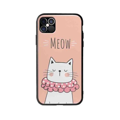 Coque Pour iPhone 12 Pro Chat Meow - Coque Wiqeo 10€-15€, Animaux, Géraud Fournier, iPhone 12 Pro, Mignon Wiqeo, Déstockeur de Coques Pour iPhone