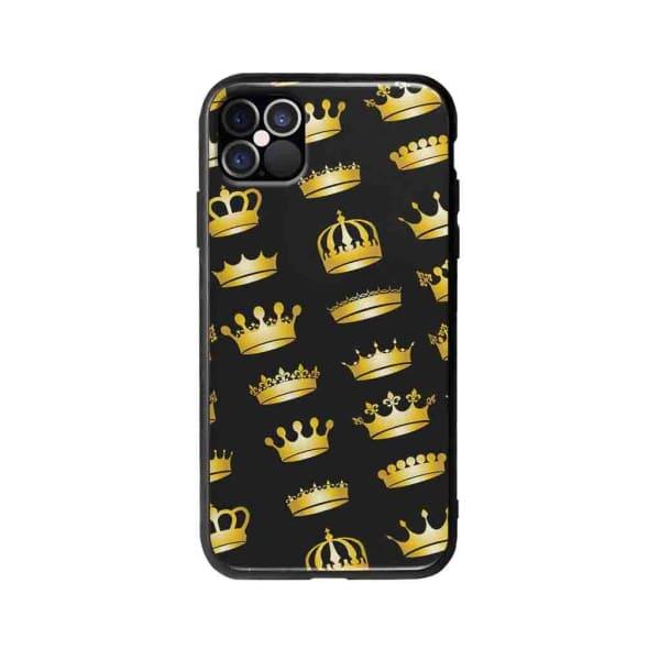 Coque Pour iPhone 12 Pro Couronnes Dorées - Coque Wiqeo 10€-15€, Estelle Adam, iPhone 12 Pro, Motif Wiqeo, Déstockeur de Coques Pour iPhone