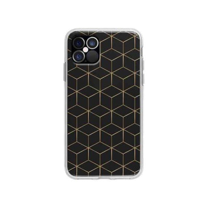 Coque Pour iPhone 12 Pro Cubes et Hexagones - Coque Wiqeo 10€-15€, Estelle Adam, iPhone 12 Pro, Motif Wiqeo, Déstockeur de Coques Pour iPhone