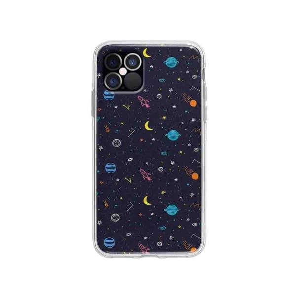 Coque Pour iPhone 12 Pro Dessin Galactique - Coque Wiqeo 10€-15€, Estelle Adam, Illustration, iPhone 12 Pro, Motif Wiqeo, Déstockeur de Coques Pour iPhone