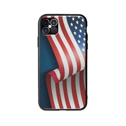 Coque Pour iPhone 12 Pro Drapeau U.S.A. - Coque Wiqeo 10€-15€, Drapeau, Estelle Adam, Illustration, iPhone 12 Pro Wiqeo, Déstockeur de Coques Pour iPhone