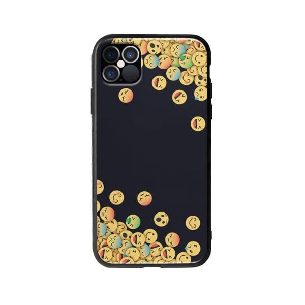 Coque Pour iPhone 12 Pro Emojis Tombants - Coque Wiqeo 10€-15€, Estelle Adam, iPhone 12 Pro, Motif Wiqeo, Déstockeur de Coques Pour iPhone