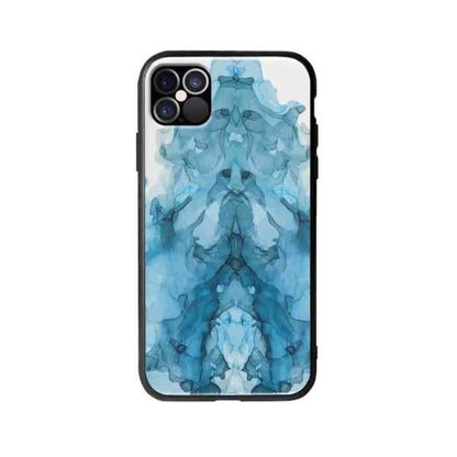 Coque Pour iPhone 12 Pro Encre Bleu - Coque Wiqeo 10€-15€, Estelle Adam, iPhone 12 Pro, Motif Wiqeo, Déstockeur de Coques Pour iPhone