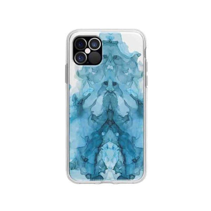 Coque Pour iPhone 12 Pro Encre Bleu - Coque Wiqeo 10€-15€, Estelle Adam, iPhone 12 Pro, Motif Wiqeo, Déstockeur de Coques Pour iPhone