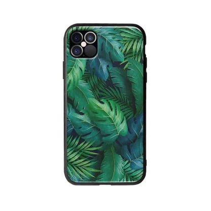 Coque Pour iPhone 12 Pro Feuillage Tropical - Coque Wiqeo 10€-15€, Estelle Adam, Feuilles, iPhone 12 Pro, Motif Wiqeo, Déstockeur de Coques Pour iPhone