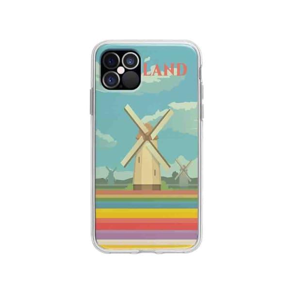 Coque Pour iPhone 12 Pro Hollande - Coque Wiqeo 10€-15€, Illustration, iPhone 12 Pro, Robert Guillory, Voyage Wiqeo, Déstockeur de Coques Pour iPhone