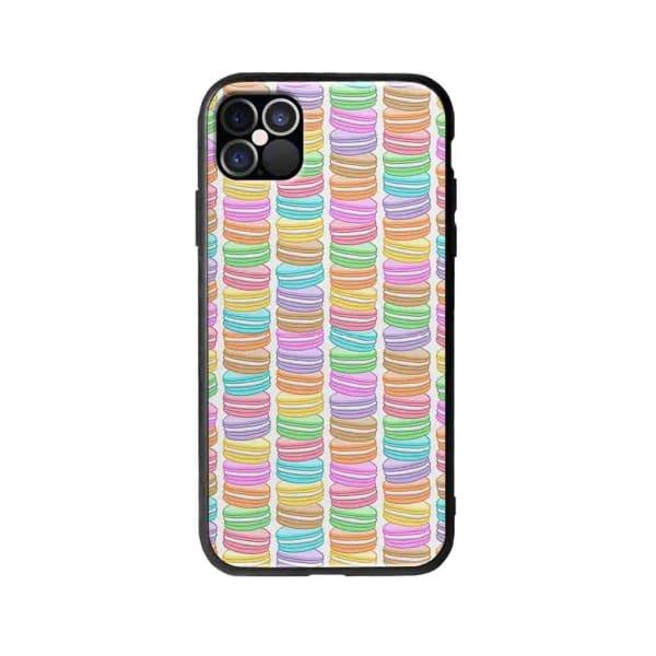 Coque Pour iPhone 12 Pro Macarons - Coque Wiqeo 10€-15€, Géraud Fournier, iPhone 12 Pro, Mignon, Motif Wiqeo, Déstockeur de Coques Pour iPhone