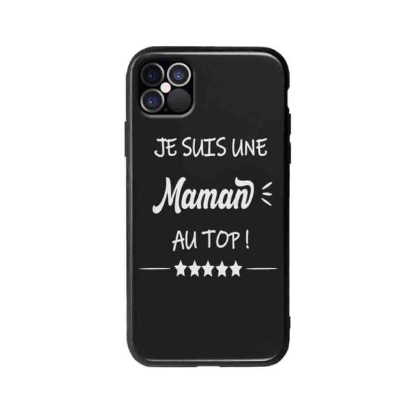 Coque Pour iPhone 12 Pro "Maman au Top" - Coque Wiqeo 10€-15€, Géraud Fournier, iPhone 12 Pro, Mignon Wiqeo, Déstockeur de Coques Pour iPhone