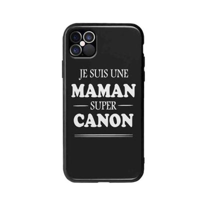 Coque Pour iPhone 12 Pro "Maman Canon" - Coque Wiqeo 10€-15€, Géraud Fournier, iPhone 12 Pro, Mignon Wiqeo, Déstockeur de Coques Pour iPhone