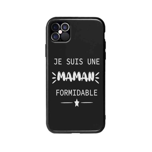 Coque Pour iPhone 12 Pro "Maman Formidable" - Coque Wiqeo 10€-15€, Géraud Fournier, iPhone 12 Pro, Mignon Wiqeo, Déstockeur de Coques Pour iPhone