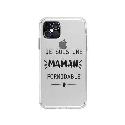 Coque Pour iPhone 12 Pro "Maman Formidable" - Coque Wiqeo 10€-15€, Géraud Fournier, iPhone 12 Pro, Mignon Wiqeo, Déstockeur de Coques Pour iPhone