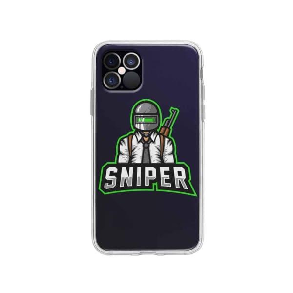 Coque Pour iPhone 12 Pro Mascotte Sniper - Coque Wiqeo 10€-15€, Estelle Adam, Illustration, iPhone 12 Pro Wiqeo, Déstockeur de Coques Pour iPhone