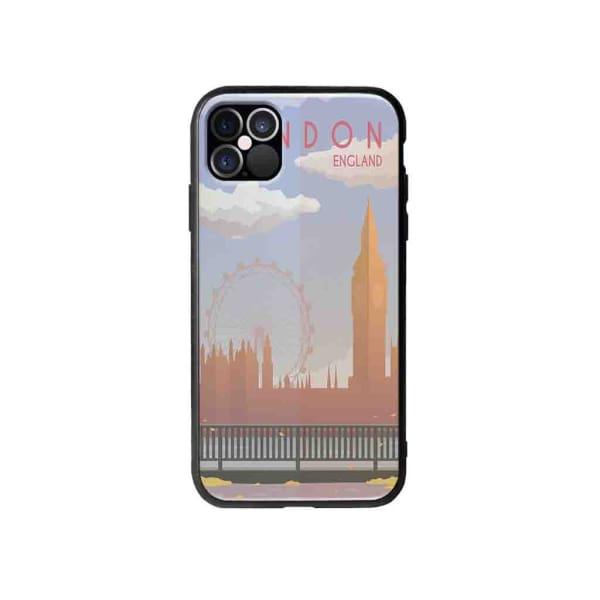 Coque Pour iPhone 12 Pro Max Big Ben & London Eye - Coque Wiqeo 10€-15€, Estelle Adam, Illustration, iPhone 12 Pro Max, Voyage Wiqeo, Déstockeur de Coques Pour iPhone