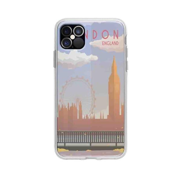 Coque Pour iPhone 12 Pro Max Big Ben & London Eye - Coque Wiqeo 10€-15€, Estelle Adam, Illustration, iPhone 12 Pro Max, Voyage Wiqeo, Déstockeur de Coques Pour iPhone