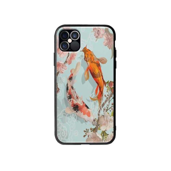 Coque Pour iPhone 12 Pro Max Carpes Koï - Coque Wiqeo 10€-15€, Estelle Adam, Illustration, iPhone 12 Pro Max Wiqeo, Déstockeur de Coques Pour iPhone