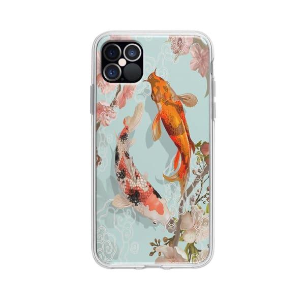 Coque Pour iPhone 12 Pro Max Carpes Koï - Coque Wiqeo 10€-15€, Estelle Adam, Illustration, iPhone 12 Pro Max Wiqeo, Déstockeur de Coques Pour iPhone