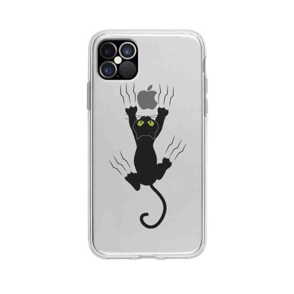 Coque Pour iPhone 12 Pro Max Chat Griffant - Coque Wiqeo 10€-15€, Géraud Fournier, Illustration, iPhone 12 Pro Max, Mignon Wiqeo, Déstockeur de Coques Pour iPhone