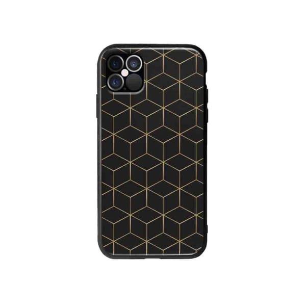 Coque Pour iPhone 12 Pro Max Cubes et Hexagones - Coque Wiqeo 10€-15€, Estelle Adam, iPhone 12 Pro Max, Motif Wiqeo, Déstockeur de Coques Pour iPhone