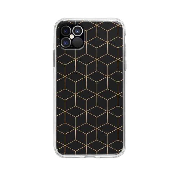 Coque Pour iPhone 12 Pro Max Cubes et Hexagones - Coque Wiqeo 10€-15€, Estelle Adam, iPhone 12 Pro Max, Motif Wiqeo, Déstockeur de Coques Pour iPhone