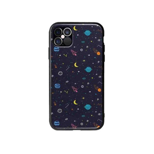 Coque Pour iPhone 12 Pro Max Dessin Galactique - Coque Wiqeo 10€-15€, Estelle Adam, Illustration, iPhone 12 Pro Max, Motif Wiqeo, Déstockeur de Coques Pour iPhone