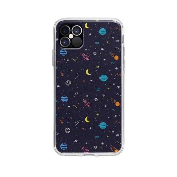 Coque Pour iPhone 12 Pro Max Dessin Galactique - Coque Wiqeo 10€-15€, Estelle Adam, Illustration, iPhone 12 Pro Max, Motif Wiqeo, Déstockeur de Coques Pour iPhone