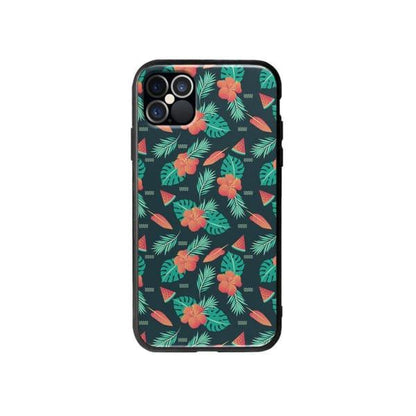 Coque Pour iPhone 12 Pro Max Été Floral - Coque Wiqeo 10€-15€, Estelle Adam, Feuilles, Fleur, iPhone 12 Pro Max, Motif Wiqeo, Déstockeur de Coques Pour iPhone