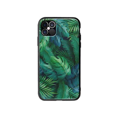 Coque Pour iPhone 12 Pro Max Feuillage Tropical - Coque Wiqeo 10€-15€, Estelle Adam, Feuilles, iPhone 12 Pro Max, Motif Wiqeo, Déstockeur de Coques Pour iPhone