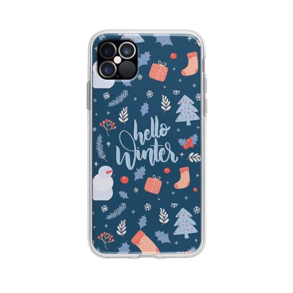 Coque Pour iPhone 12 Pro Max "Hello Winter" - Coque Wiqeo 10€-15€, Estelle Adam, iPhone 12 Pro Max, Motif Wiqeo, Déstockeur de Coques Pour iPhone