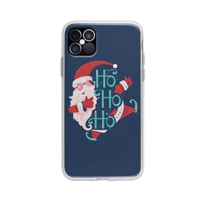 Coque Pour iPhone 12 Pro Max Ho Ho Ho Père Noël - Coque Wiqeo 10€-15€, Estelle Adam, iPhone 12 Pro Max, Motif, Noël Wiqeo, Déstockeur de Coques Pour iPhone