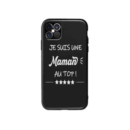 Coque Pour iPhone 12 Pro Max "Maman au Top" - Coque Wiqeo 10€-15€, Géraud Fournier, iPhone 12 Pro Max, Mignon Wiqeo, Déstockeur de Coques Pour iPhone