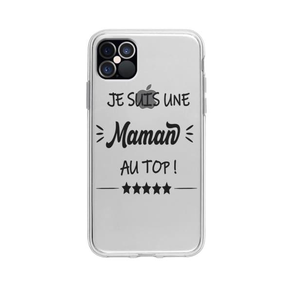 Coque Pour iPhone 12 Pro Max "Maman au Top" - Coque Wiqeo 10€-15€, Géraud Fournier, iPhone 12 Pro Max, Mignon Wiqeo, Déstockeur de Coques Pour iPhone