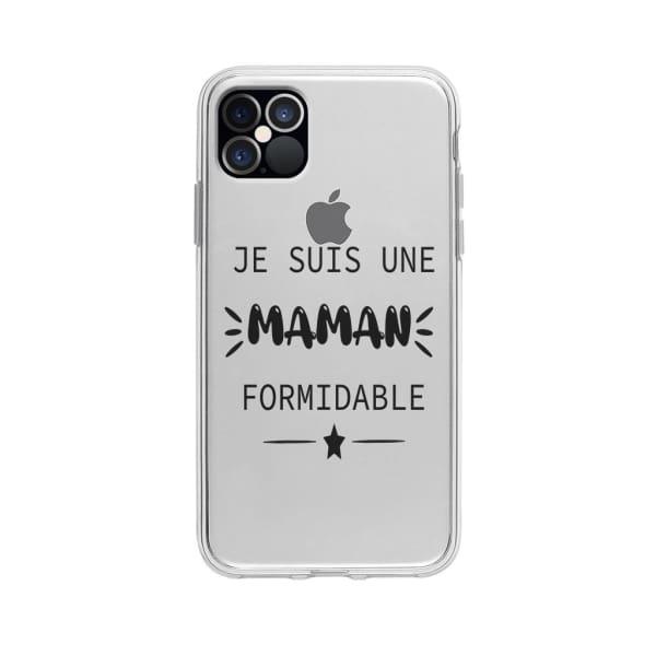 Coque Pour iPhone 12 Pro Max "Maman Formidable" - Coque Wiqeo 10€-15€, Géraud Fournier, iPhone 12 Pro Max, Mignon Wiqeo, Déstockeur de Coques Pour iPhone