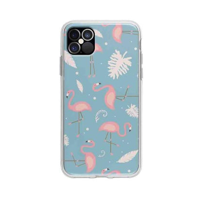 Coque Pour iPhone 12 Pro Max Motif Flamant Rose - Coque Wiqeo 10€-15€, Estelle Adam, Feuilles, iPhone 12 Pro Max, Motif Wiqeo, Déstockeur de Coques Pour iPhone