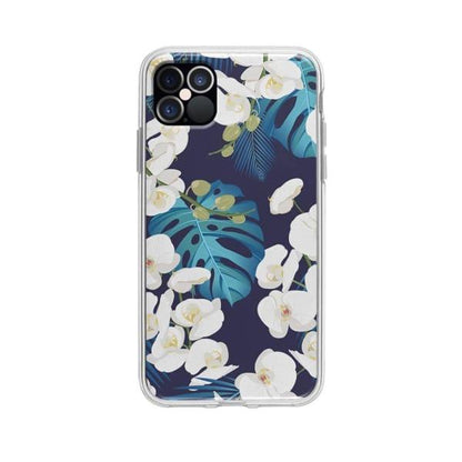 Coque Pour iPhone 12 Pro Max Orchidée Tropicale - Coque Wiqeo 10€-15€, Albert Dupont, Fleur, iPhone 12 Pro Max, Motif Wiqeo, Déstockeur de Coques Pour iPhone