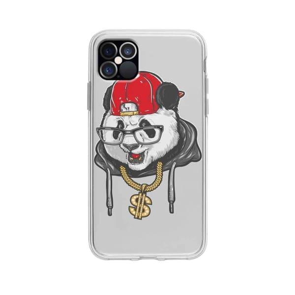 Coque Pour iPhone 12 Pro Max Panda Hiphop - Coque Wiqeo 10€-15€, Animaux, Estelle Adam, Illustration, iPhone 12 Pro Max Wiqeo, Déstockeur de Coques Pour iPhone