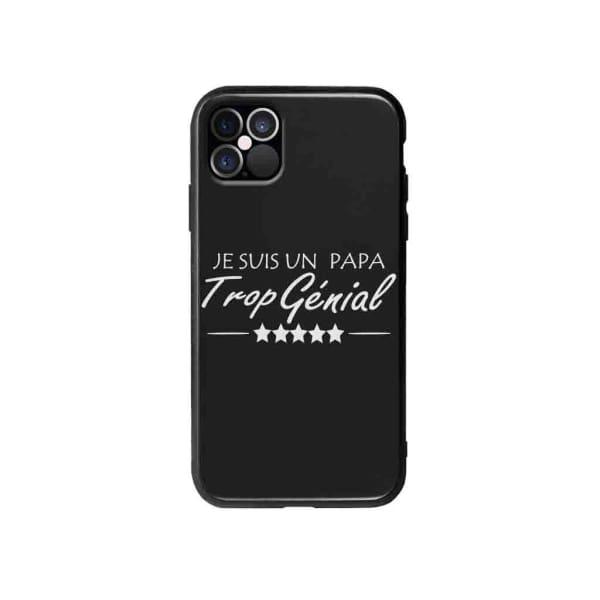 Coque Pour iPhone 12 Pro Max "Papa Génial" - Coque Wiqeo 10€-15€, Estelle Adam, iPhone 12 Pro Max, Motif Wiqeo, Déstockeur de Coques Pour iPhone