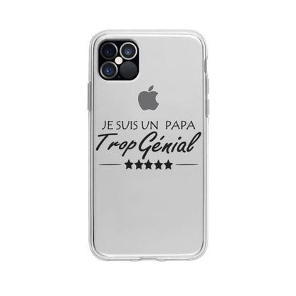 Coque Pour iPhone 12 Pro Max "Papa Génial" - Coque Wiqeo 10€-15€, Estelle Adam, iPhone 12 Pro Max, Motif Wiqeo, Déstockeur de Coques Pour iPhone