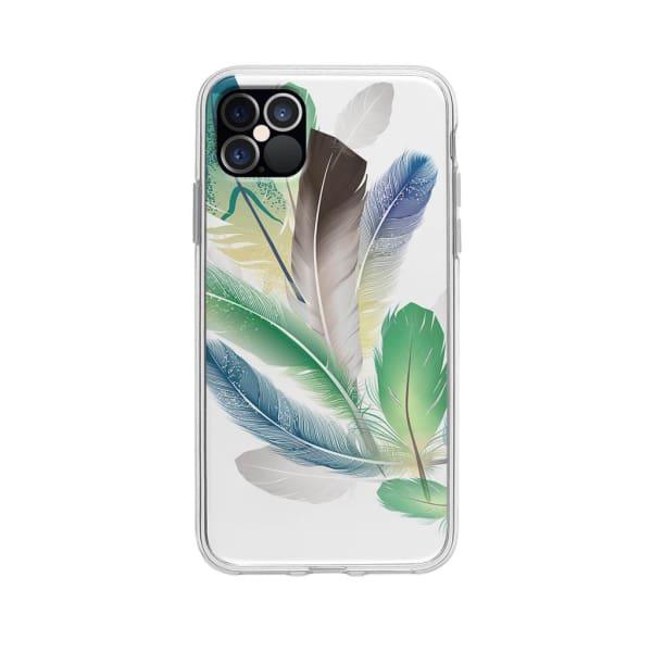 Coque Pour iPhone 12 Pro Max Plumes - Coque Wiqeo 10€-15€, Estelle Adam, Illustration, iPhone 12 Pro Max Wiqeo, Déstockeur de Coques Pour iPhone