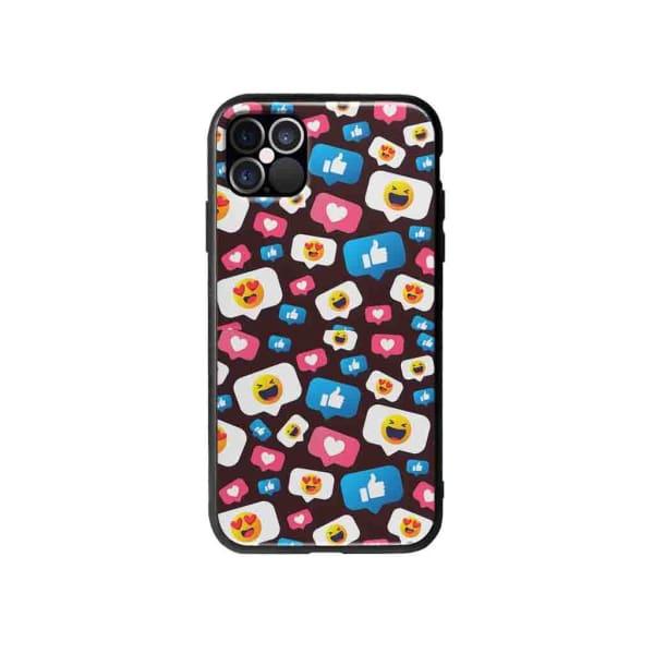 Coque Pour iPhone 12 Pro Max Smileys - Coque Wiqeo 10€-15€, Géraud Fournier, iPhone 12 Pro Max, Mignon, Motif Wiqeo, Déstockeur de Coques Pour iPhone