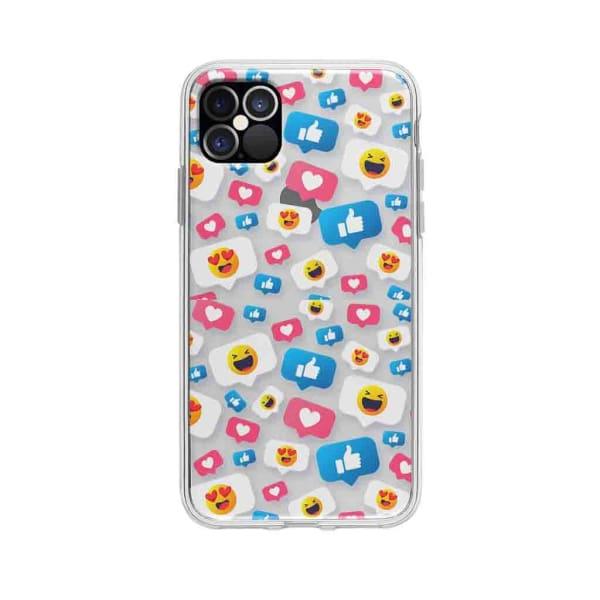 Coque Pour iPhone 12 Pro Max Smileys - Coque Wiqeo 10€-15€, Géraud Fournier, iPhone 12 Pro Max, Mignon, Motif Wiqeo, Déstockeur de Coques Pour iPhone