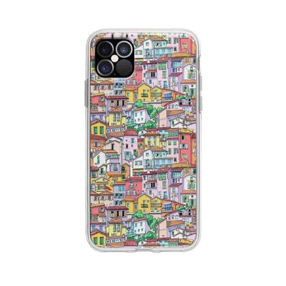 Coque Pour iPhone 12 Pro Max Ville - Coque Wiqeo 10€-15€, Estelle Adam, Illustration, iPhone 12 Pro Max Wiqeo, Déstockeur de Coques Pour iPhone