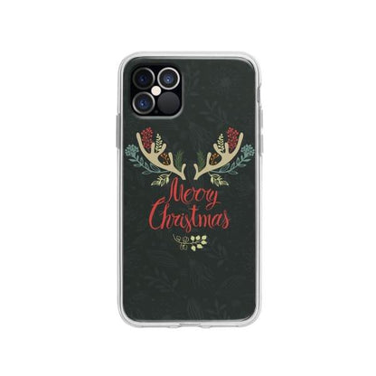 Coque Pour iPhone 12 Pro "Merry Christmas" - Coque Wiqeo 10€-15€, Estelle Adam, Illustration, iPhone 12 Pro Wiqeo, Déstockeur de Coques Pour iPhone