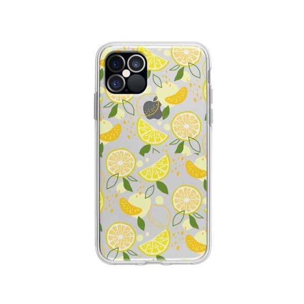 Coque Pour iPhone 12 Pro Motif Citron - Coque Wiqeo 10€-15€, Estelle Adam, Illustration, iPhone 12 Pro, Motif Wiqeo, Déstockeur de Coques Pour iPhone