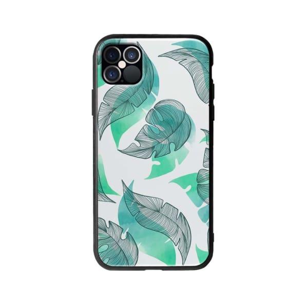 Coque Pour iPhone 12 Pro Motif Feuilles - Coque Wiqeo 10€-15€, Estelle Adam, Feuilles, iPhone 12 Pro, Motif Wiqeo, Déstockeur de Coques Pour iPhone