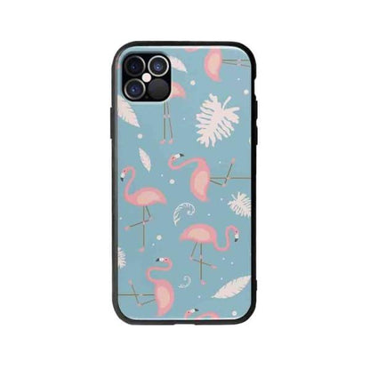 Coque Pour iPhone 12 Pro Motif Flamant Rose - Coque Wiqeo 10€-15€, Estelle Adam, Feuilles, iPhone 12 Pro, Motif Wiqeo, Déstockeur de Coques Pour iPhone