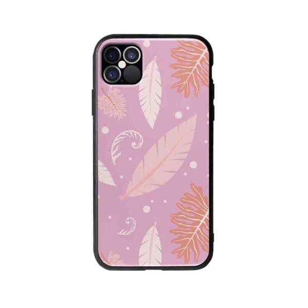 Coque Pour iPhone 12 Pro Nature Rose - Coque Wiqeo 10€-15€, Estelle Adam, Feuilles, iPhone 12 Pro, Motif Wiqeo, Déstockeur de Coques Pour iPhone